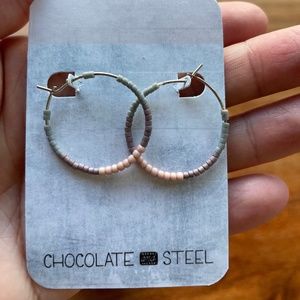 Chocolate Steel earrings